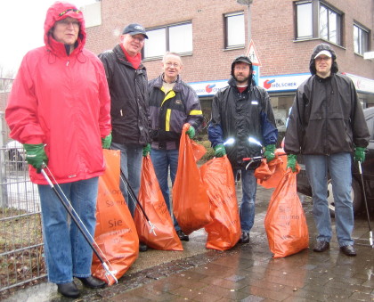 Aktion Sauberes Mnster 2008: Nach kurzer Zeit volle Scke