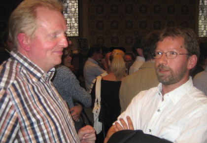 Wahlnacht im Ratssaal: Hermann Geusendam-Wode (r.) und Ralf Hubert