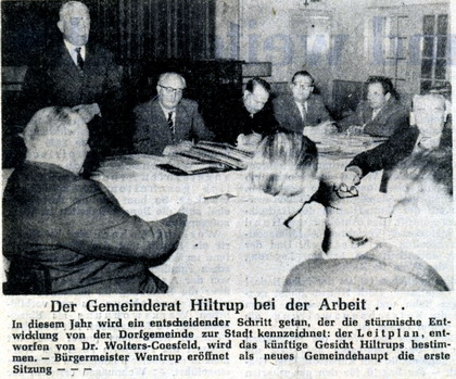 Der Gemeinderat Hiltrup bei der Arbeit (1960)