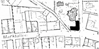 Bebauungsplanentwurf von1982 zur Bebauung des Kirchplatzes St. Clemens